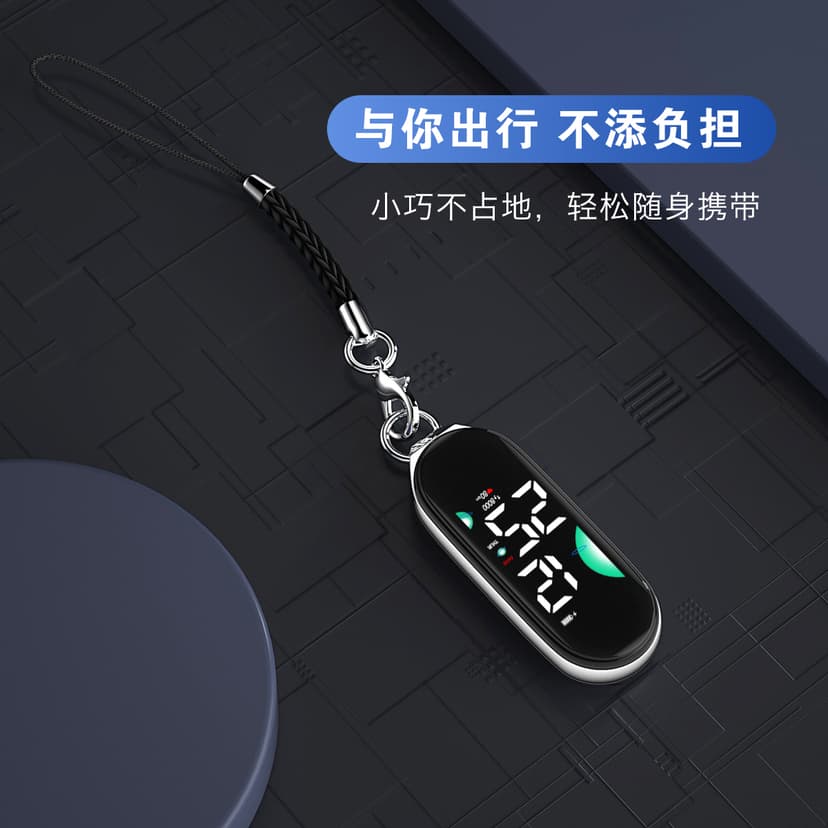 Trendy and Stylish Small Pocket Watch, Compact and Portable, Touch Display, Luminous, Fashionable Waterproof Student Watch, Simple Design