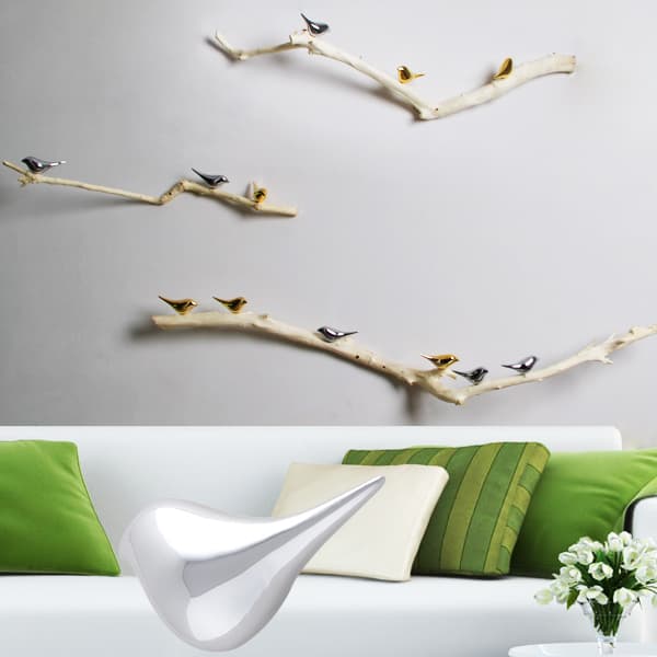 Natural Branch Three-Dimensional Wall Decoration Sofa Tv Background Wall Decoration Wall Hanging Creative Home Cafe Decoration