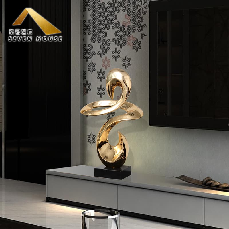 Modern Minimalist Living Room Entrance Sculpture Small Ornaments Hotel Restaurant Tabletop Tv Cabinet Sofa Side Decorations