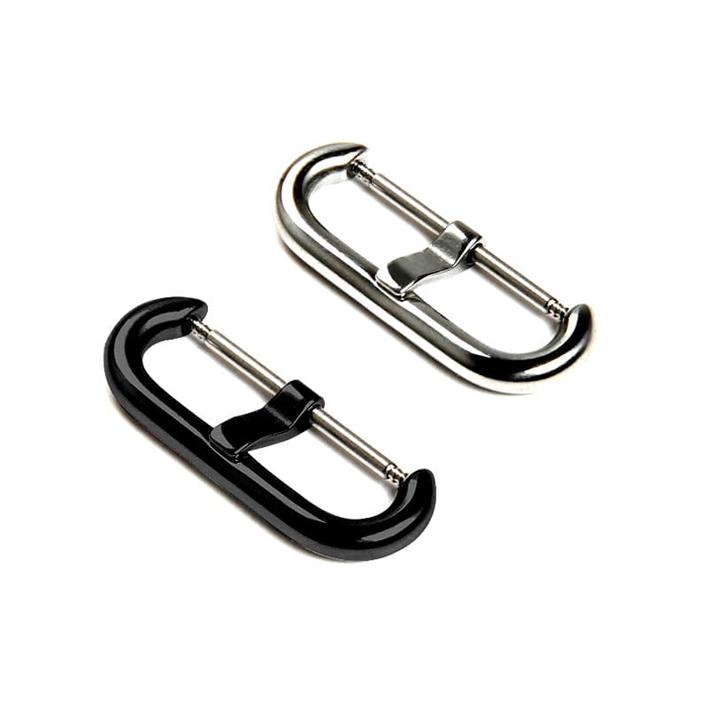 Stainless Steel 18Mm/20Mm/22Mm Watch Buckle, Loop-Shaped Genuine Leather Watch Strap Buckle, Polished, Suitable for Wach Leather Watch Buckle