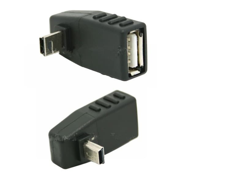 T-Type Audio Adapter, Car USB Flash Drive Connector, Mini USB Male to USB Female, Car Mp3 Converter, Free Shipping