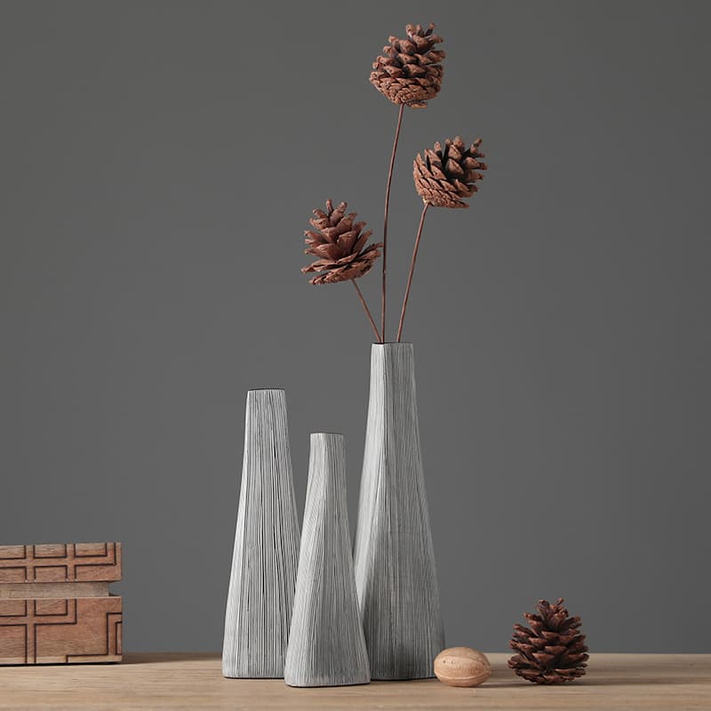 Niche Mini Dried Flower Light Luxury Small Vase Ornament High-End Modern Living Room Flower Arrangement Dining Table High-Grade Decorative Flower Vessel