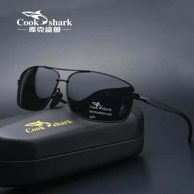 Cook Shark New Photochromic Sunglasses Men's Sunglasses Trendy Polarized Driving Glasses Night Vision Glasses