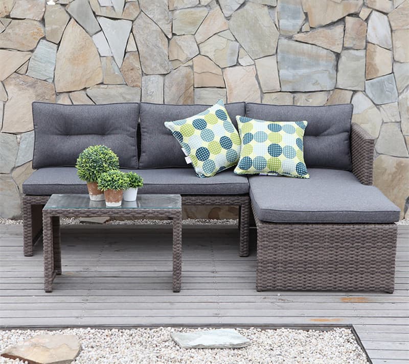 Outdoor Sofa Combination Garden Hotel Terrace Living Room Patio Balcony Casual Rattan Sofa Rattan Imitation Rattan Chair Furniture