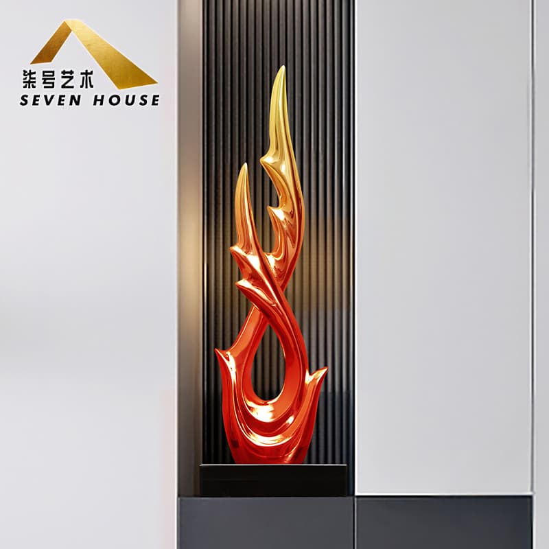 Accessible Luxury High-end Living Room Home Bring In Wealth and Treasure Sculpture Home Entrance Partition TV Cabinet Vertical High Ornaments Housewarming Decorations
