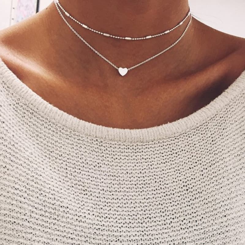 Fashion Jewelry Necklace Women Clavicle Chain Silver Necklace for Women