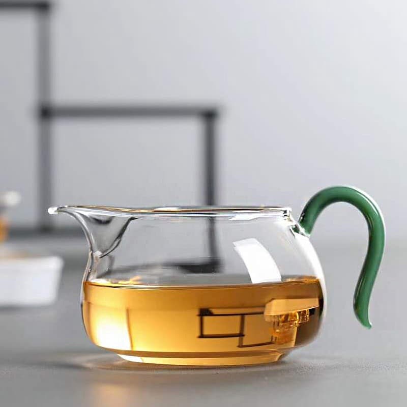 High-Temperature Resistant Glass Fair Cup Tea Divider Kung Fu Tea Set Tea Ceremony Accessories Thickened Glass Large Capacity Fair Cup Creative