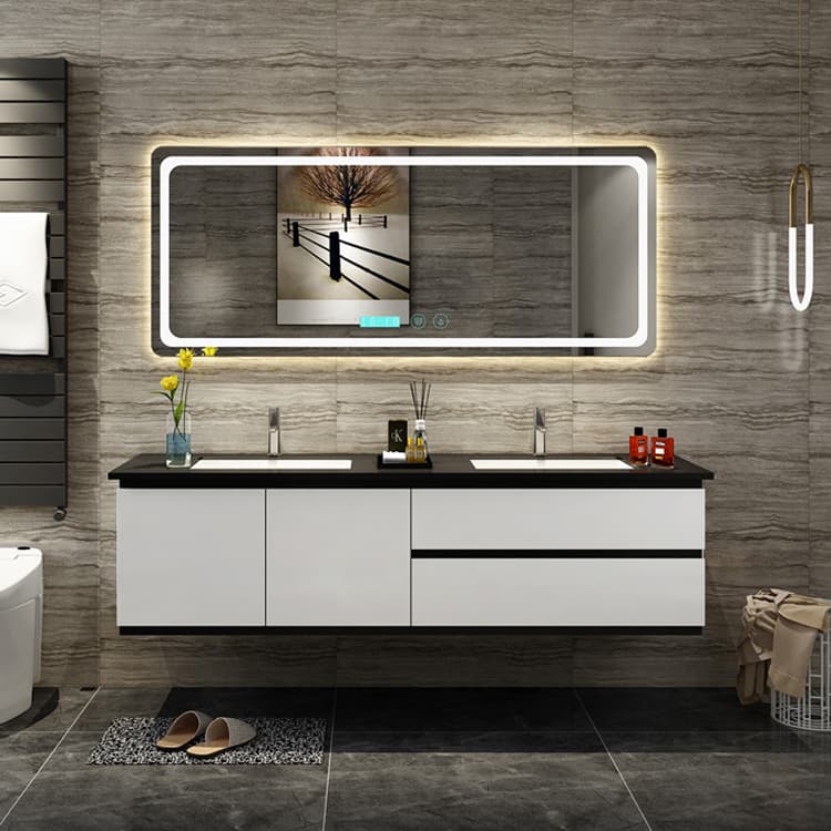 Scandinavian Bathroom Cabinet Combination Face Wash Basin Cabinet Solid Wood Modern Minimalist Bathroom Wash Basin Cabinet