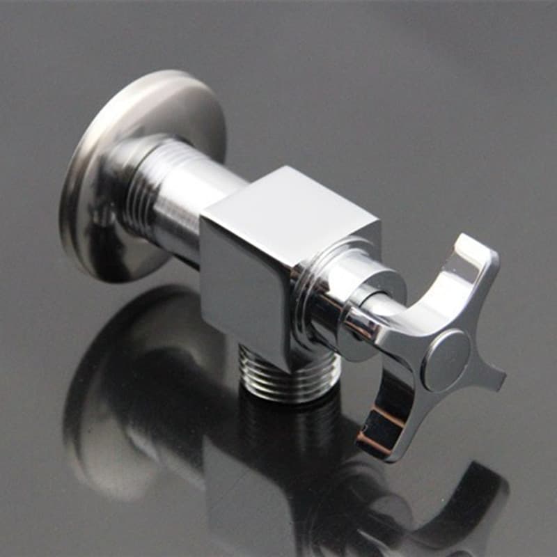 All-Copper Triangle Valve for Mixing Water, Hot and Cold Water Heater, Toilet Angle Valve, Kitchen Faucet, Water Stopper, Hotel, Household, Modern Four-Way Valve