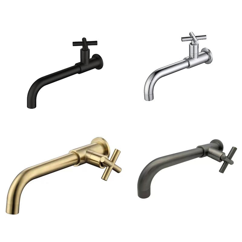 Black Single Cold Water Nozzle Water Filter Bubbler Bathroom Balcony Mop Pool Faucet Washing Machine Faucet Home Decoration Faucet