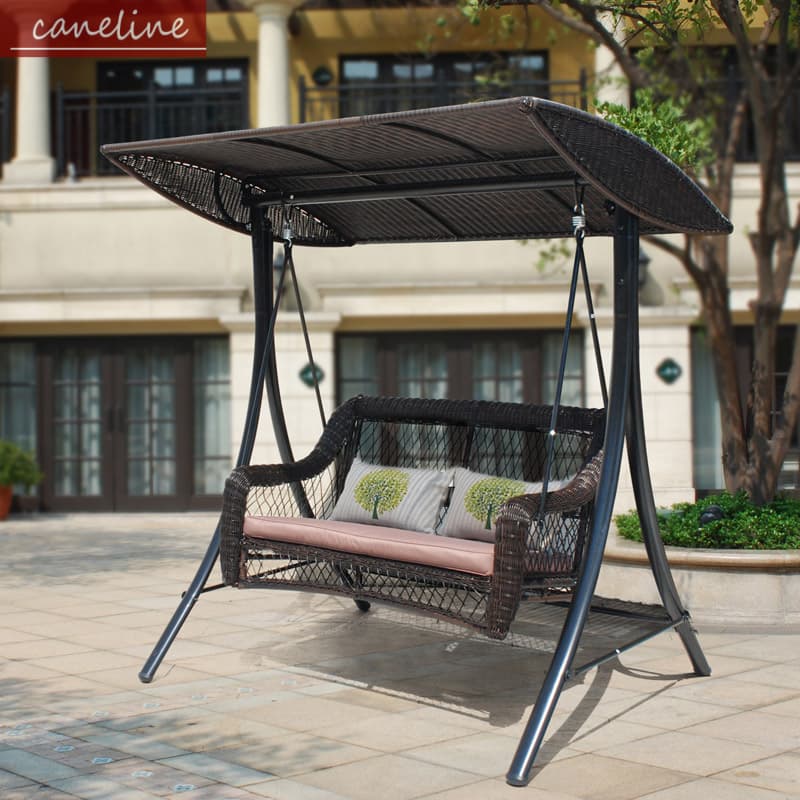 Sicily Outdoor Swing Outdoor Courtyard Swing Rocking Chair Hanging Chair Casual Rattan Chair Balcony Swing Double