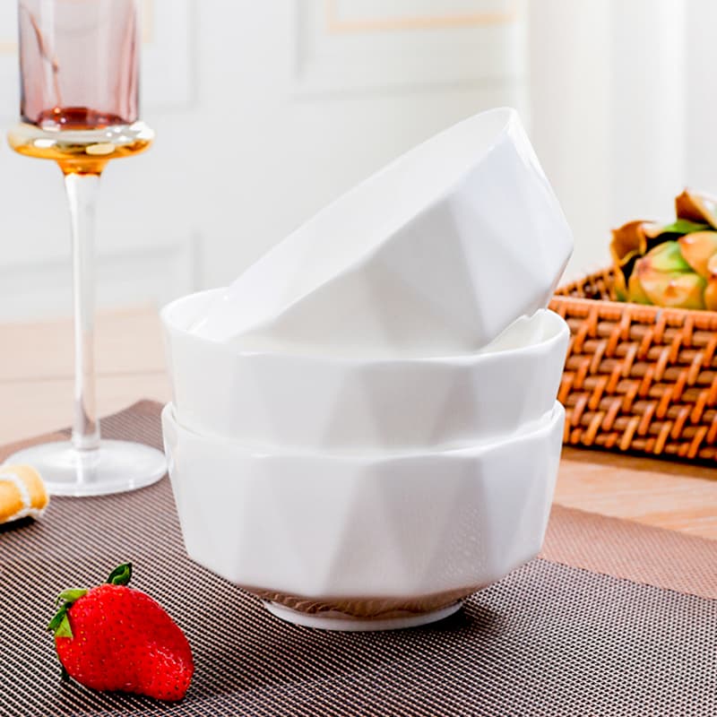 Irregular Plate and Bowl Set for Home Use, Nordic Style Eating Bowl, Single Student Creative Ceramic Noodle Bowl, Soup Bowl, Tableware