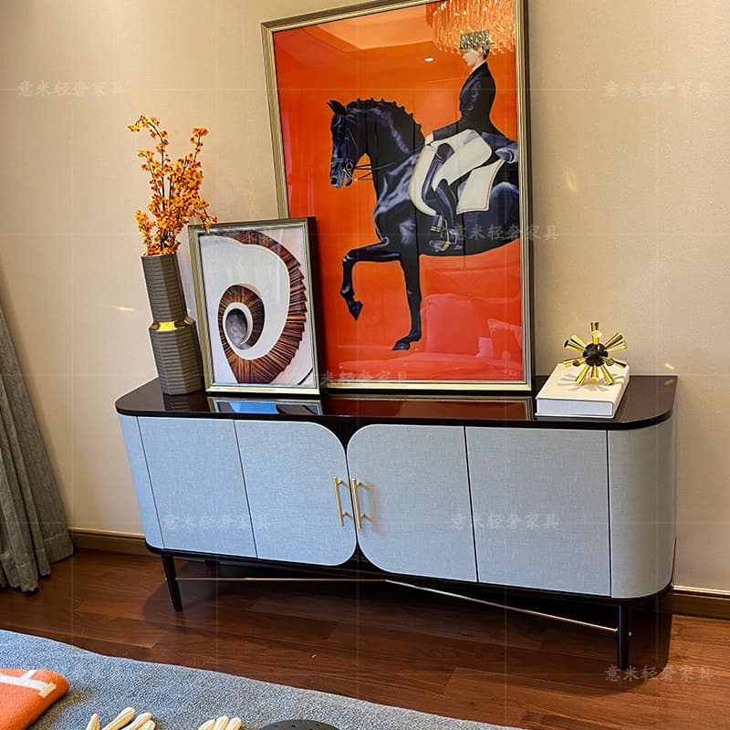 Scandinavian Accessible Luxury TV Cabinet Post-modern Minimalist Locker Designer Entrance Cabinet Country Garden Model Room Furniture