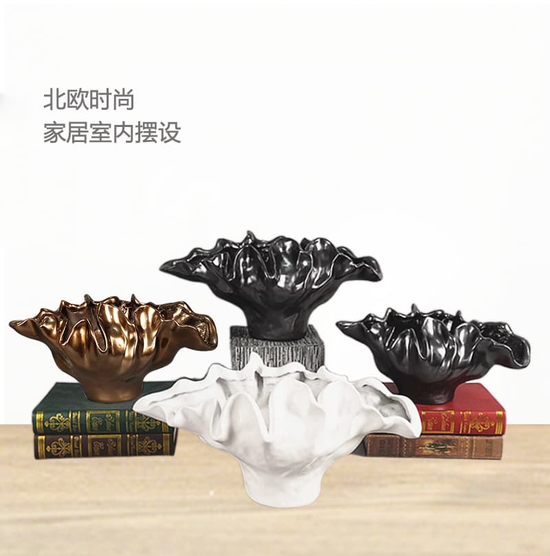 Simple Resin Desktop Vase, Simulated Green Plant Flower Arrangement, Soft Decoration, Office Micro-Landscape, Living Room, Study, Floral Arrangement