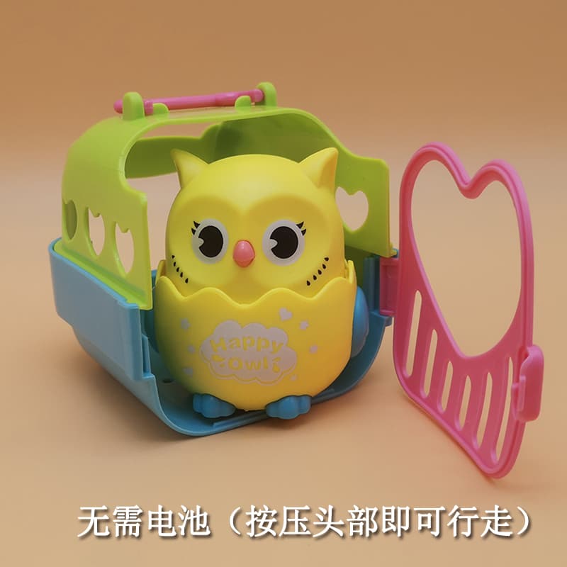 Cartoon Push-Type Owl Snail Pull-Back Car Boy's Toy Car Girl's Baby Toy for Children Aged 0-1-3-6 Years Old