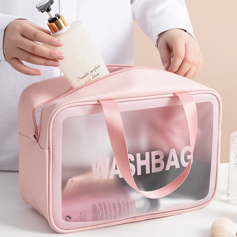 Cosmetic Bag for Women, Large Capacity, ins Trendy Style, Popular Makeup Bag, Portable Waterproof Toiletry Bag, Travel Storage Bag, Hand-Held