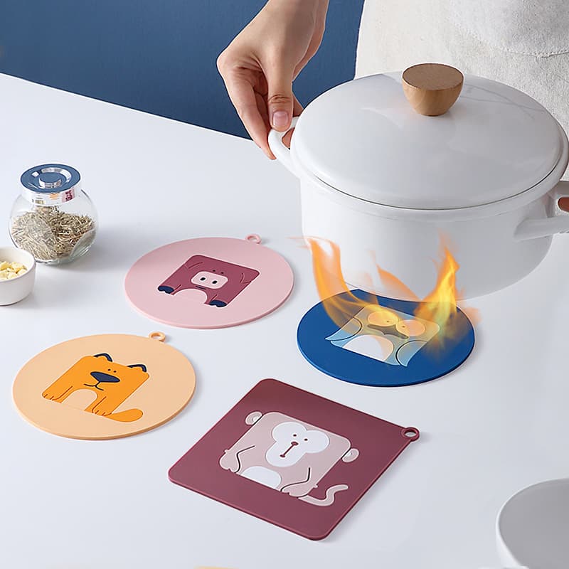 Heat Insulation Mat, Anti-Scalding, Heat-Resistant, Household Bowl Mat, Waterproof Silicone Dining Table Mat, Dish Mat, Pot Mat, Plate Mat, Coaster
