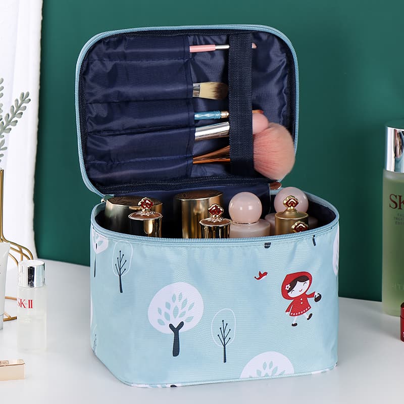 ins Internet Celebrity Cosmetic Bag for Women, Portable Large-Capacity Travel Waterproof Large Carry-On Skin Care Product and Cosmetics Storage Bag