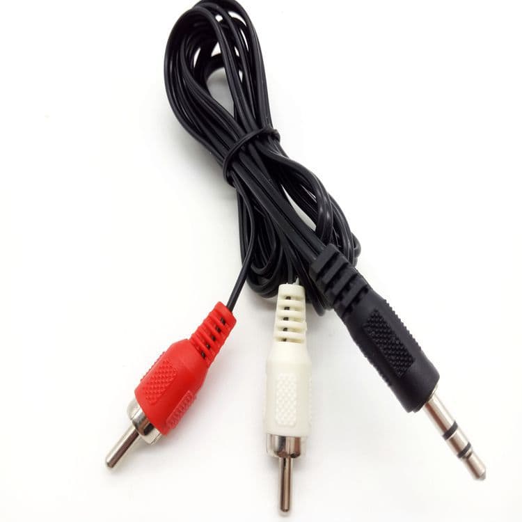 Audio Cable Splitter 3.5mm to Dual Rca Car Aux Audio Cable for Car Use 3.5mm Male to Male Dual-Ended Cable