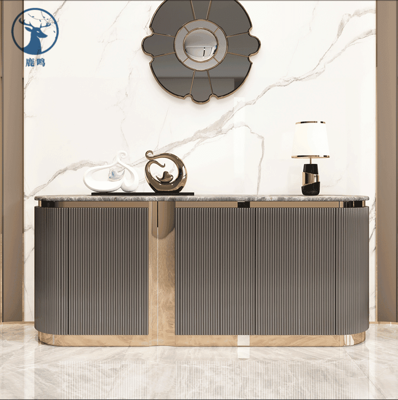 Visionnaire Light Luxury Sideboard Post-Modern Italian Minimalist Entryway Cabinet Wine Cabinet Dining Room Home Use