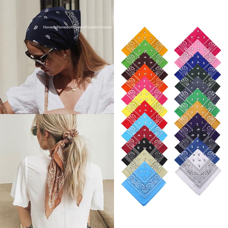 Women's Headscarf Scarf Outdoor Riding Turban Bandana Square Headscarf Cycling