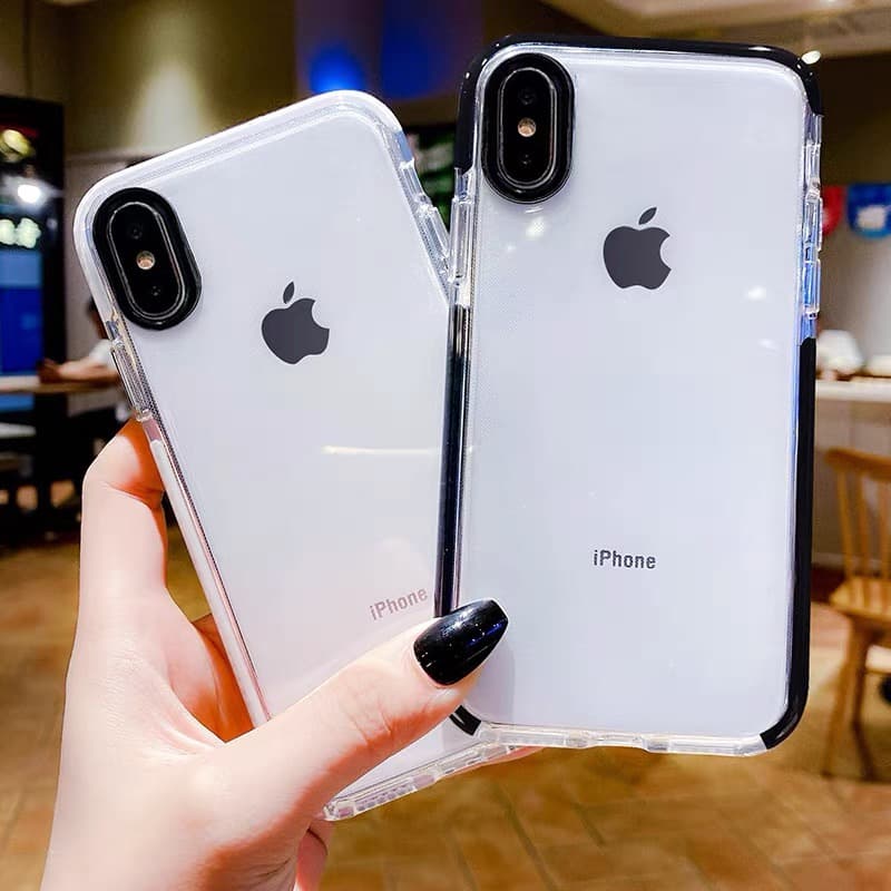 Simple and High-End 15Pro Case Suitable for Apple X/Xr, 8P Silicone, 6 Anti-Drop, iPhone 11 /7Plus Transparent Couple Se Female Xsmax/12/13/14Promax Full Coverage