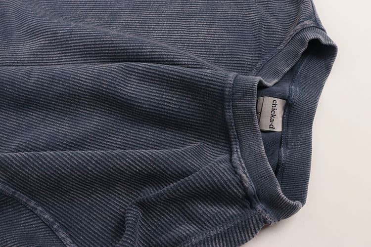 This Is Awesome! High Street Oversized Washed Cotton Loose Casual Crew Neck Sweatshirt with Drop Shoulder Sleeves Plus Size Men's Clothing