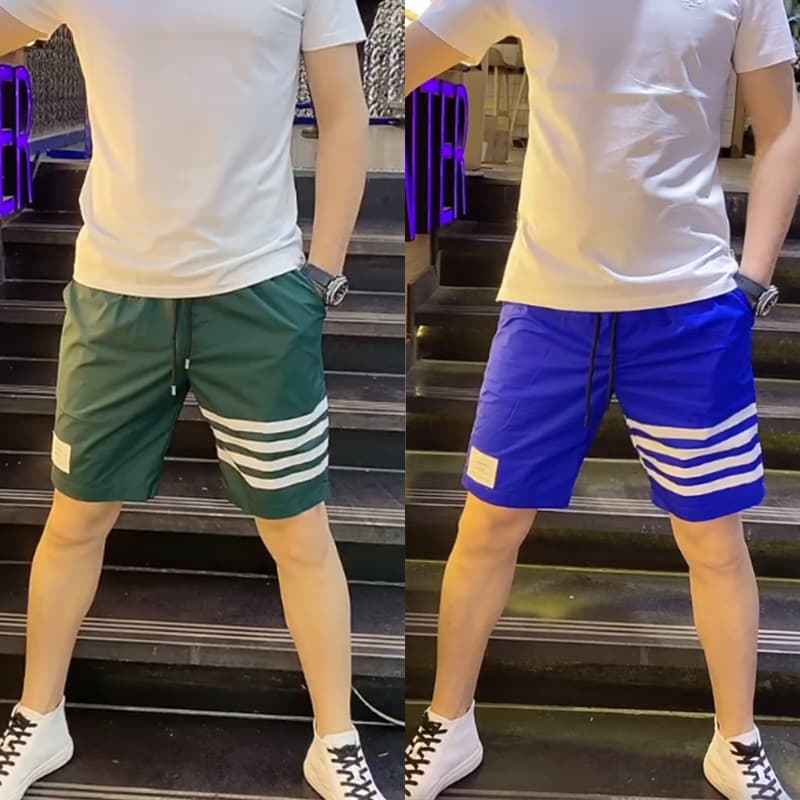 Summer Thin Quick-Dry Shorts for Men, Stretchy Fashionable Beach Shorts, Trendy Casual Sports Five-Point Pants