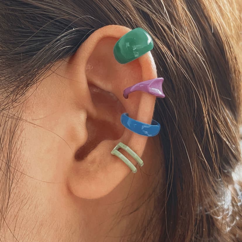 Color Baking Paint Ear Clip Without Ear Hole