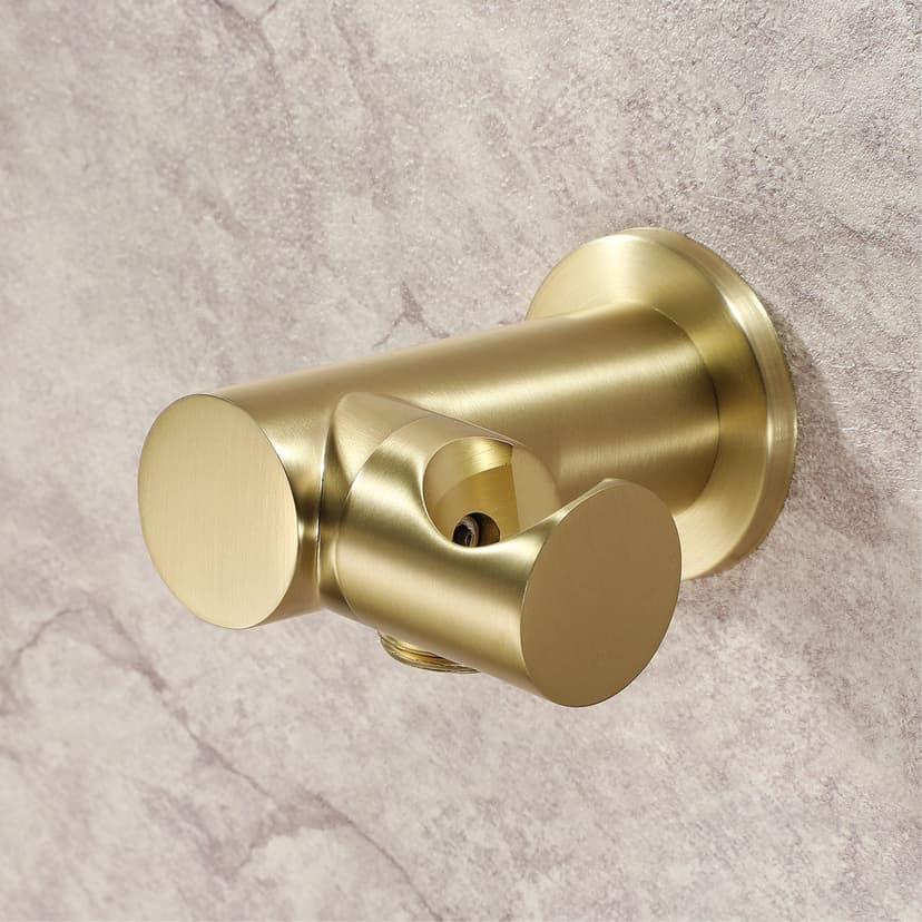 Simple and Luxurious Brushed Gold Handheld Shower Holder, Handheld Spray Head Hose Holder, Factory Direct Sales Bathroom Accessories