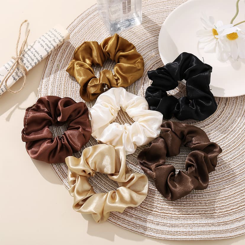 Silk Satin Large Intestine Hair Loop Large Head Rope Silk Hair Tie