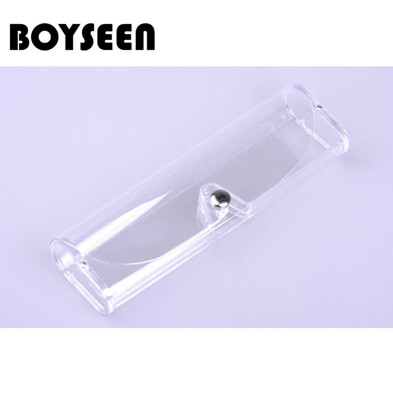 2023 Ultra-Light Portable Transparent Glasses Case, Reading Glasses Case, Pvc Packaging Box, Direct Supply