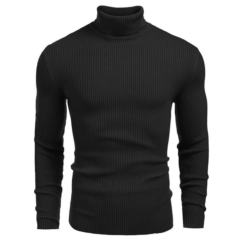 2025 Export Men's Knitwear Turtleneck Sweater Autumn and Winter European and American Long-Sleeved Pullover Sweater Men Sweater