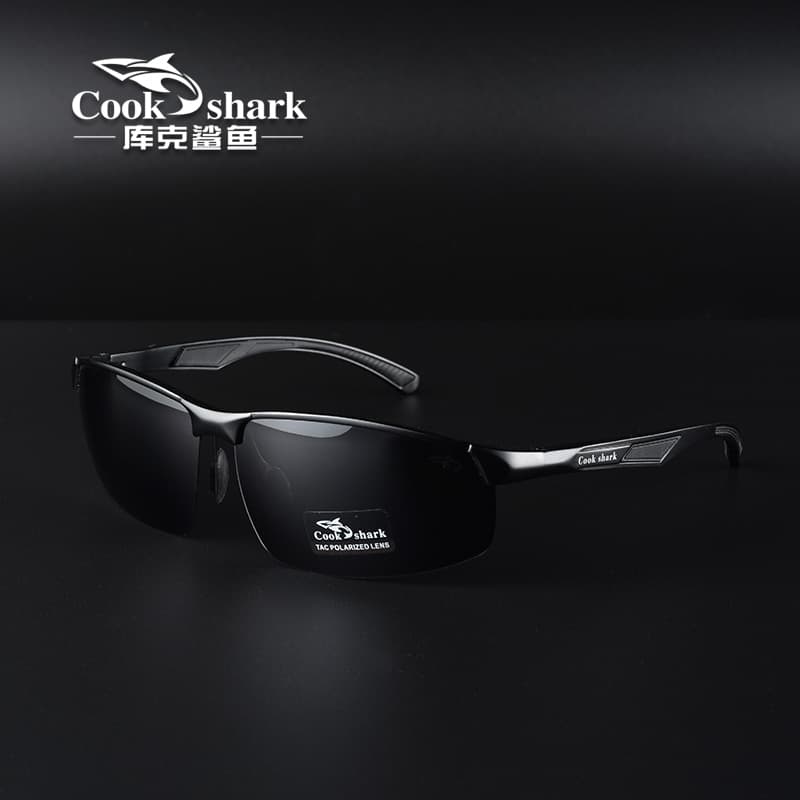Cook Shark Polarized Sunglasses for Men, Driving Glasses, Special Trendy Photochromic Sunglasses for Day and Night Use, New