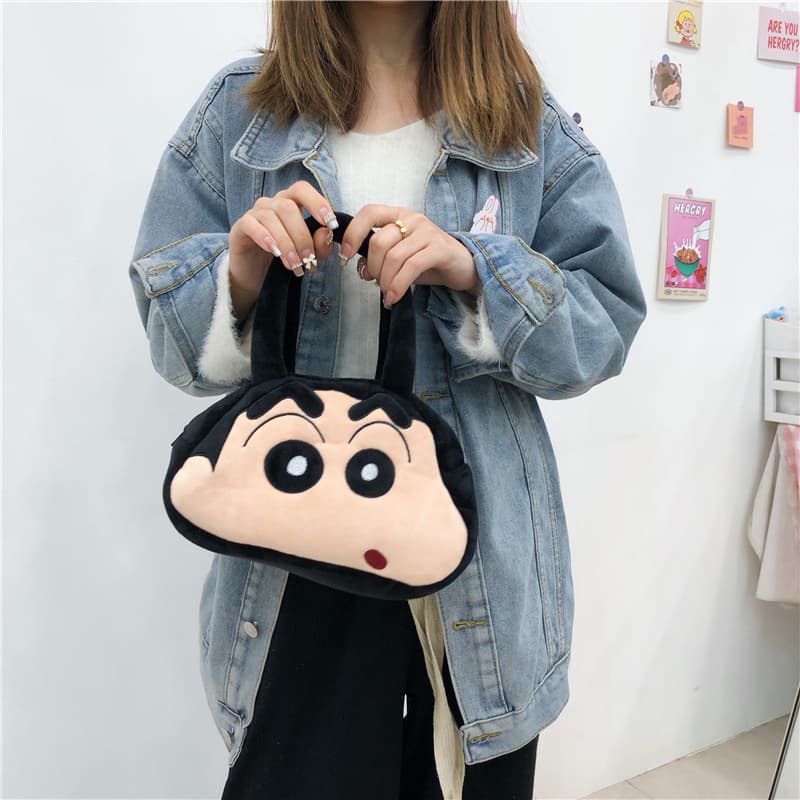 2022 New Cute and Girly Beginner Tote Bag Plush Cartoon Storage Bag Lunch Bag Lunch Box Bag Handbag