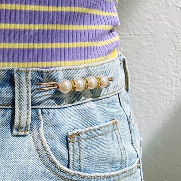 Shopee Brooch Diamond Skirt Waist Pin Artifact Skirt Waist Cinching Pin