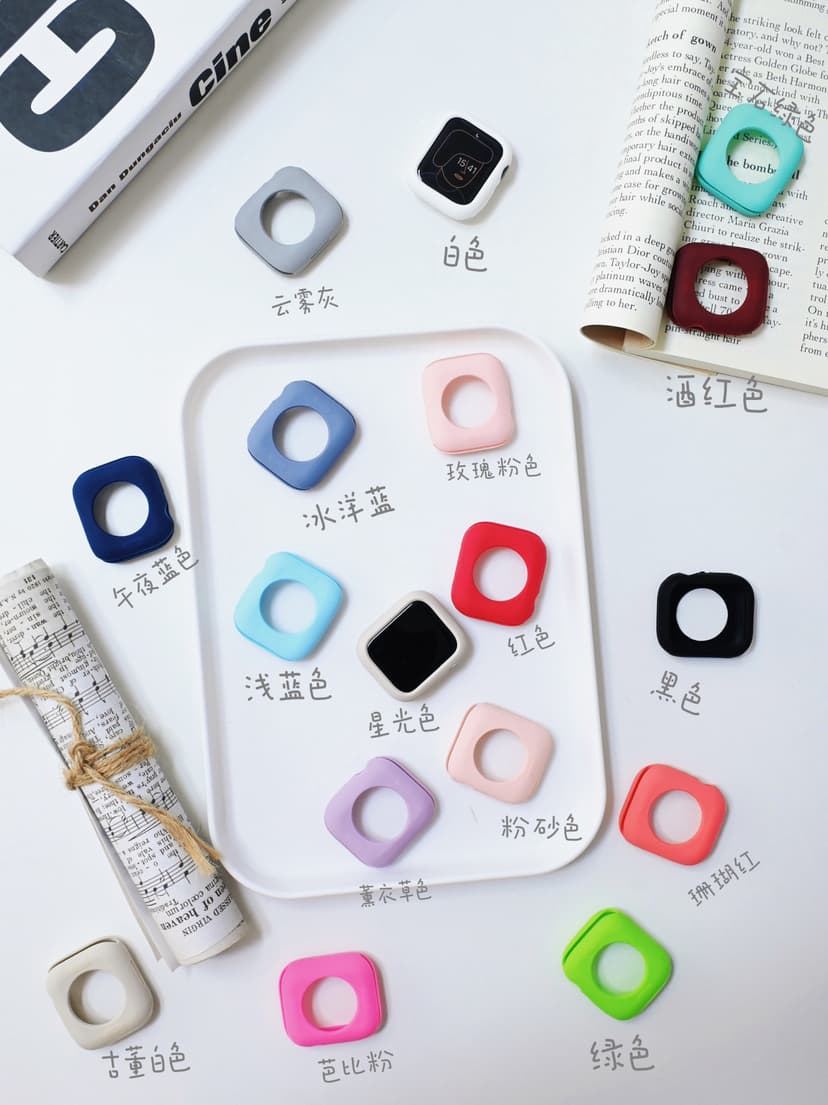 Suitable for Apple Watch, Applewatch Silicone Watch Case, Iwatch9 Protective Case, Apple Watch Soft Case