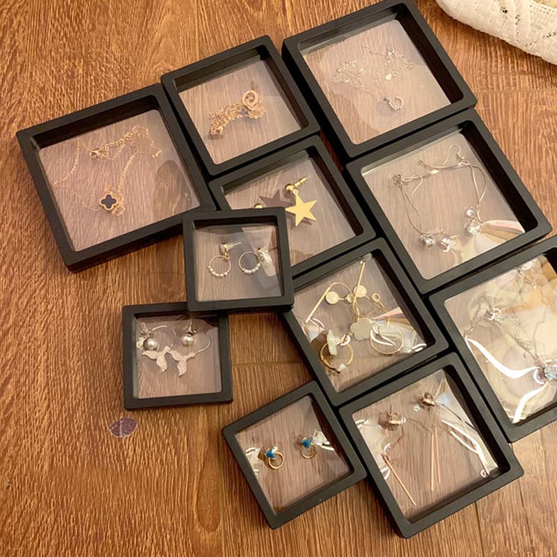 Pe Film Storage Box Jewelry Box High-End Necklace Ring Floating Box Watch Bracelet Earring Jewelry Packaging Gift Box