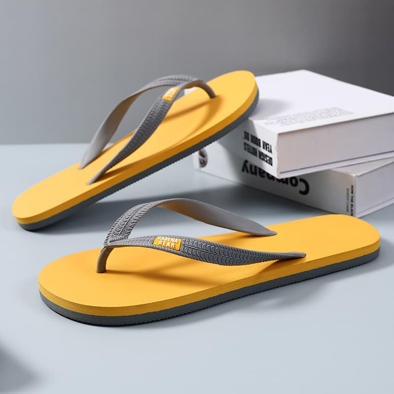 Men's Flip-Flops for Summer Outdoor Wear, Non-Slip, 2022 New Style, Men's Outdoor Thong Sandals, Vietnamese Rubber Beach Sandals
