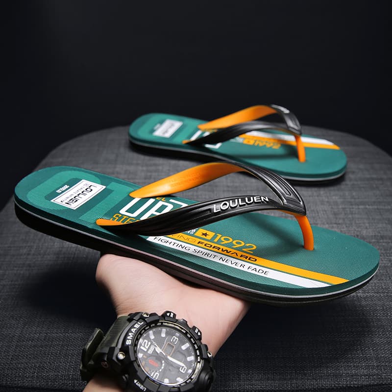 Flip-Flops for Men, Summer Trendy and Unique, Suitable for Outdoor Wear, Anti-Slip, Wear-Resistant, Vietnamese Beach Sandals