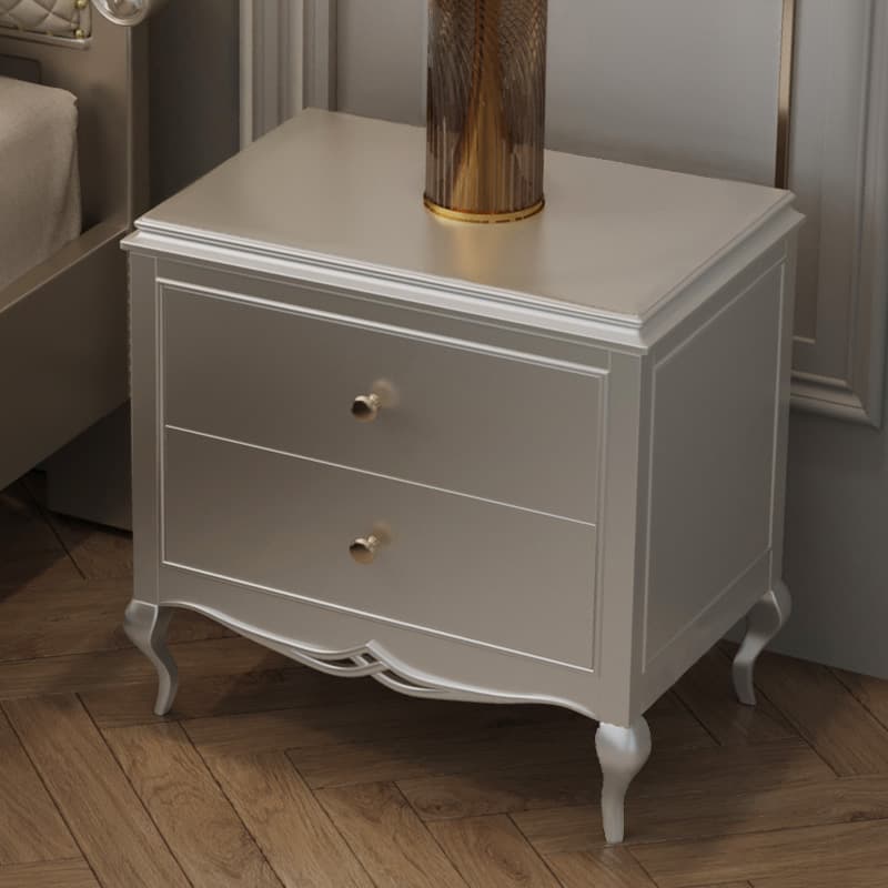American-Style Light Luxury Solid Wood Bedside Table, Simple Modern Bedroom Home Bedside Cabinet, Small Cabinet, Storage Cabinet, High-End Storage