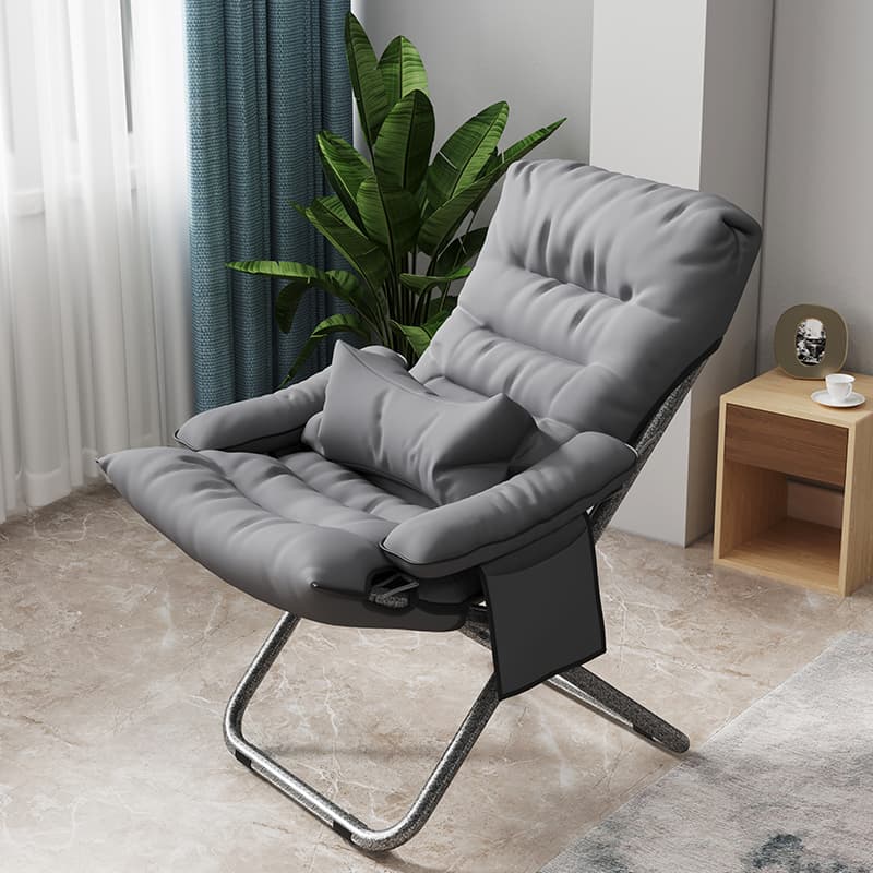 Dormitory Chair, College Student Dormitory Lazy Sofa, Reclining Chair for Sleeping, Single Bedroom Backrest Chair, Leisure Folding Small Recliner
