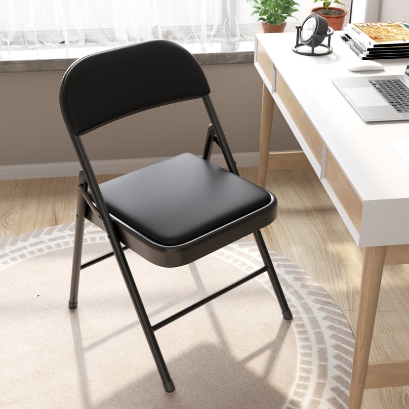 Folding Chair, Home-Use Backrest Chair, Stackable Mahjong Stool, Office Chair, College Dormitory Chair, Comfortable for Long Sitting