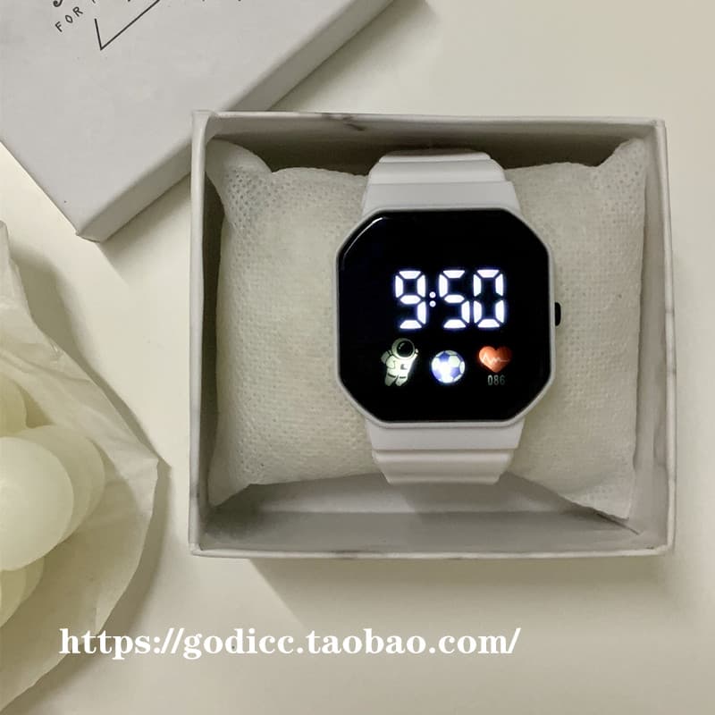 Led Watch for Men and Women, High-Looking, Student-Friendly, Simple and Elegant, Niche Design, Waterproof, Electronic, Luminous for Middle and High School Students
