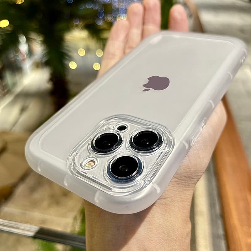 Suitable for Apple 13 Phone Case iPhone 11 Transparent 12 New Model 14Pro/Max Advanced X Anti-Drop XS Unisex Xr Protective Case 13Pro Full Coverage X Soft Silicone 7/8Plus Simple Couple Style