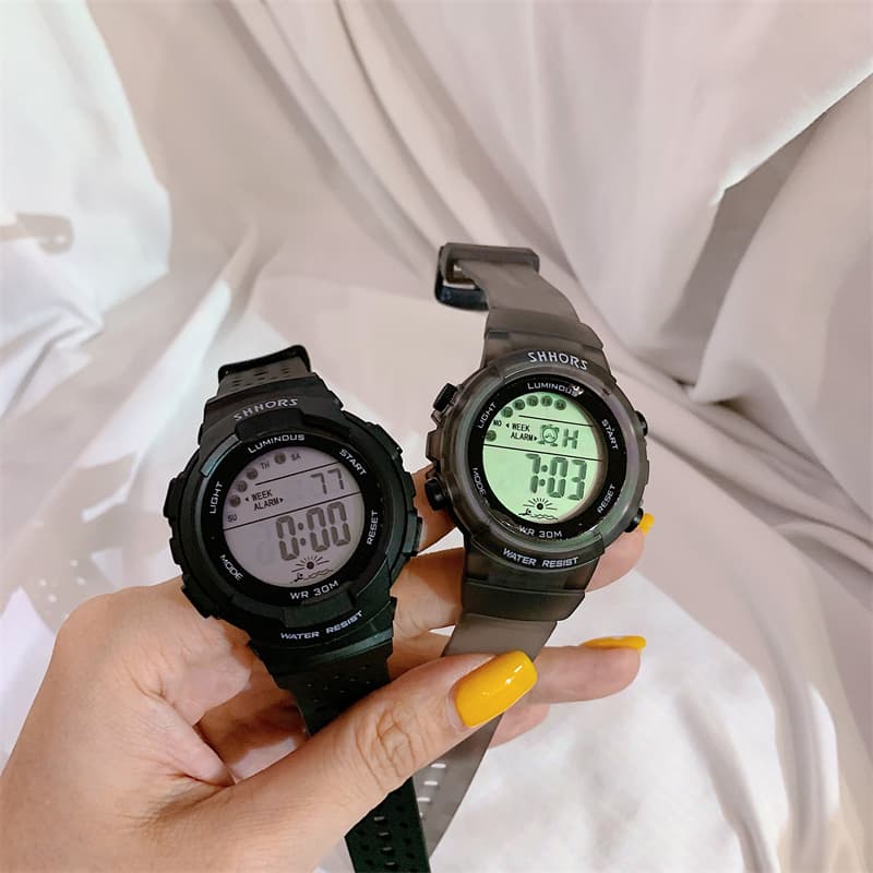 Unicorn Watch for Women ins Junior High School Students Simple Sports Waterproof Harajuku Preppy Style Kidsren's Digital Watch for Men