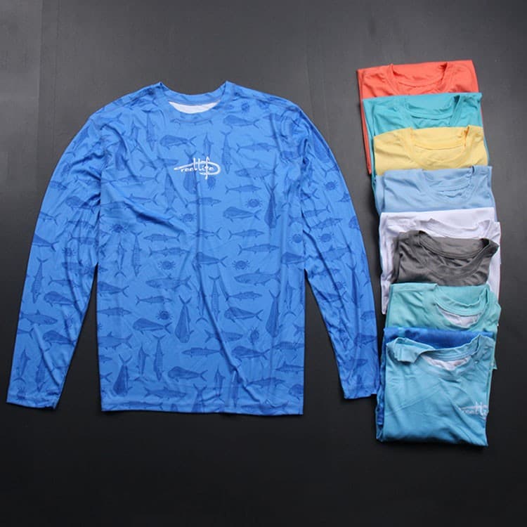 Clearance of Large Sizes! Milk-Like Silky Smooth Professional Outdoor Sports Sun Protection Casual Quick-Drying Long-Sleeve T-Shirt for Men's Fishing Wear