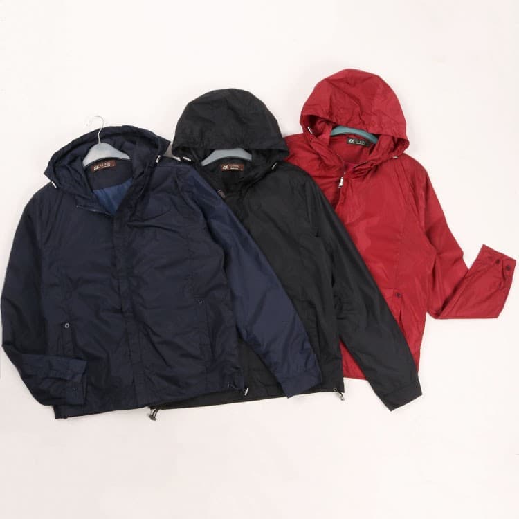 Stylish Outdoor Gear! the Hem Can Be Rolled Up! Spring and Autumn Thin Sports Casual Plus-Size Hooded Jacket for Men