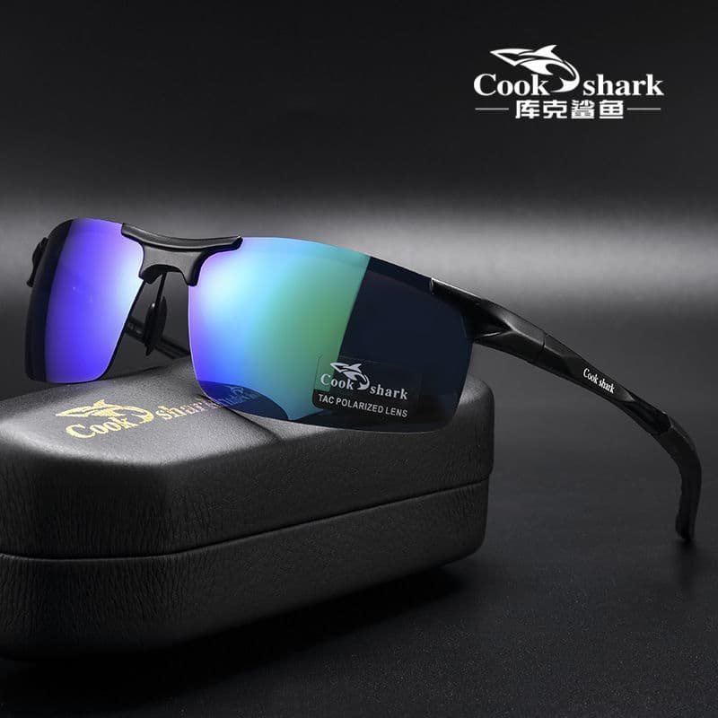 Cook Shark Outdoor Fishing Glasses for Watching Floats, Specialized for Viewing Fish Underwater, High-Definition Lure Fishing, Polarized Sunglasses for Men