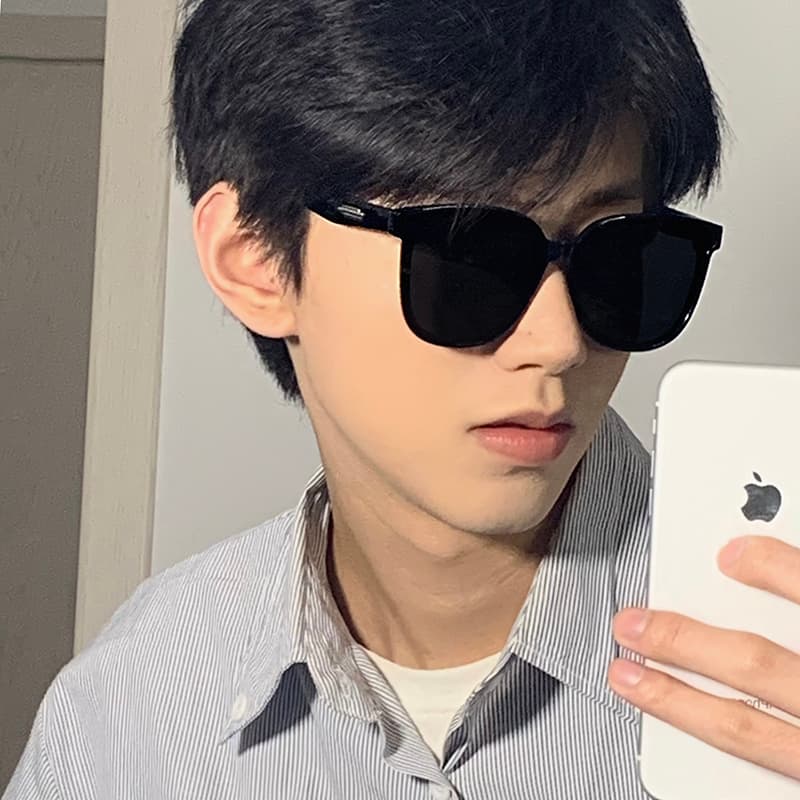 Gm Men's Sunglasses, High-End, Large Frame, Big Face, Slimming, Polarized, Anti-Uv Sunglasses, Women's Special Driving Glasses